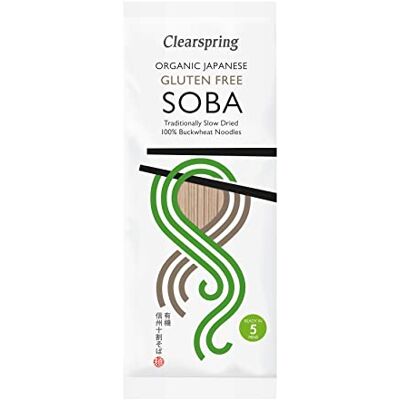 Clearspring Nouilles soba japonaises biologiques 100% sarrasin, 200 g - Publicité Clearspring Nouilles soba japonaises biologiques 100% sarrasin, 200 g - Publicité
