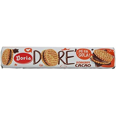 Bauli Doria Lot de 12 biscuits à la crème au chocolat et aux noisettes - Publicité Bauli Doria Lot de 12 biscuits à la crème au chocolat et aux noisettes - Publicité