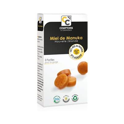 Comptoirs et Compagnies IAA10+ Pastilles 100% Miel de Manuka boite de 20g soit 8 pastilles - Publicité Comptoirs et Compagnies IAA10+ Pastilles 100% Miel de Manuka boite de 20g soit 8 pastilles - Publicité