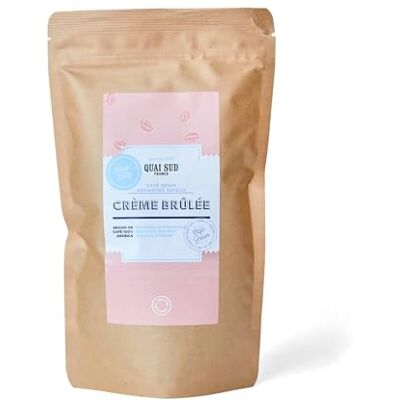 QUAI SUD Café grain Aromatisé I Crème brulée I 250 g - Publicité QUAI SUD Café grain Aromatisé I Crème brulée I 250 g - Publicité