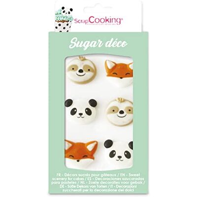ScrapCooking SCRAP COOKING Décosucres Animaux Décors Sucrés Panda, Renard, Paresseux Pour Cupcakes, Pâtisseries, 14g 7014 - Publicité ScrapCooking SCRAP COOKING Décosucres Animaux Décors Sucrés Panda, Renard, Paresseux Pour Cupcakes, Pâtisseries, 14g 7014 - Publicité