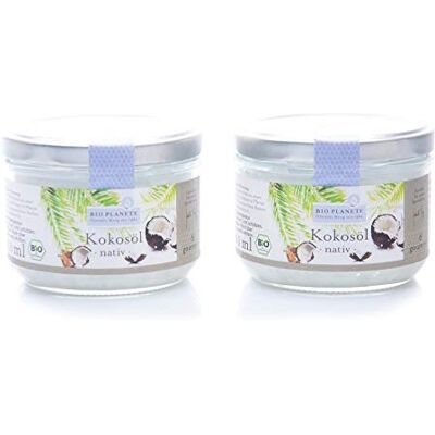 BIO PLANET Huile de coco bio extrait à froid native vierge Pack 2x200ml Bio Planète Huile de coco bio vierge huile de noix de coco biologique pression à froid Huile de coco native extrait a froid 2x200m - Publicité BIO PLANET Huile de coco bio extrait à froid native vierge Pack 2x200ml Bio Planète Huile de coco bio vierge huile de noix de coco biologique pression à froid Huile de coco native extrait a froid 2x200m - Publicité