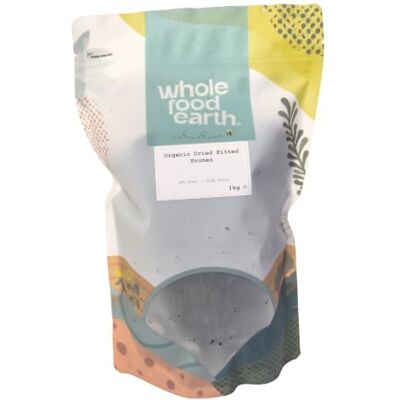 Wholefood Earth Pruneaux dénoyautés bio 1 kg Sans OGM Végans Riches en fibres Certifiés biologiques - Publicité Wholefood Earth Pruneaux dénoyautés bio 1 kg Sans OGM Végans Riches en fibres Certifiés biologiques - Publicité