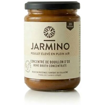JARMINO Bouillon d’Os de Poulet Bio Concentré – Riche en Collagène de Poulets Élevés en Plein Air, 200 g (20 portions) – Source Naturelle de Protéines et d’Acides Aminés, Sans Gluten, Keto et Paleo - Publicité JARMINO Bouillon d’Os de Poulet Bio Concentré – Riche en Collagène de Poulets Élevés en Plein Air, 200 g (20 portions) – Source Naturelle de Protéines et d’Acides Aminés, Sans Gluten, Keto et Paleo - Publicité