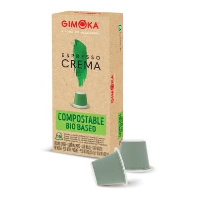 Gimoka Mélange Espresso Crema intensité 10-100 Capsules Compostable Compatibles avec les machines à café à usage domestique Nespresso* Produit en Italie (lot de 10 x 10) - Publicité Gimoka Mélange Espresso Crema intensité 10-100 Capsules Compostable Compatibles avec les machines à café à usage domestique Nespresso* Produit en Italie (lot de 10 x 10) - Publicité