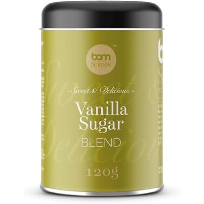 BAM Mélange d'Épices – Pour Recettes Sucrées et Salées, Sans Gluten, Saveurs Naturelles, Sans Additifs – Sucre Vanillé, 120 g - Publicité BAM Mélange d'Épices – Pour Recettes Sucrées et Salées, Sans Gluten, Saveurs Naturelles, Sans Additifs – Sucre Vanillé, 120 g - Publicité