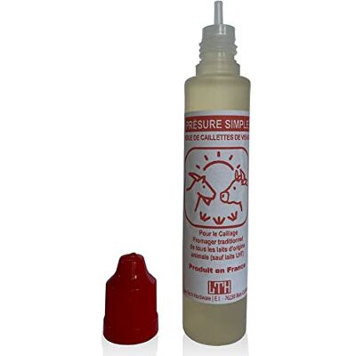 LTH Présure liquide naturelle pour fromage maison. Pour tous Fromages, Faisselles, Fromages blancs Coagulant d'origine animale extrait de caillettes de Veau Dosage facile Qualité premium - Publicité LTH Présure liquide naturelle pour fromage maison. Pour tous Fromages, Faisselles, Fromages blancs Coagulant d'origine animale extrait de caillettes de Veau Dosage facile Qualité premium - Publicité