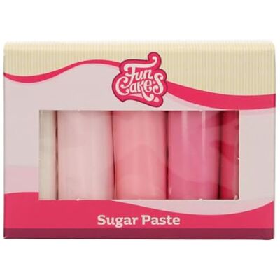 FunCakes FC97030 Pâte à Sucre Multipack Palette de Couleurs Rose Facile à Utiliser 5 x 100 g - Publicité FunCakes FC97030 Pâte à Sucre Multipack Palette de Couleurs Rose Facile à Utiliser 5 x 100 g - Publicité