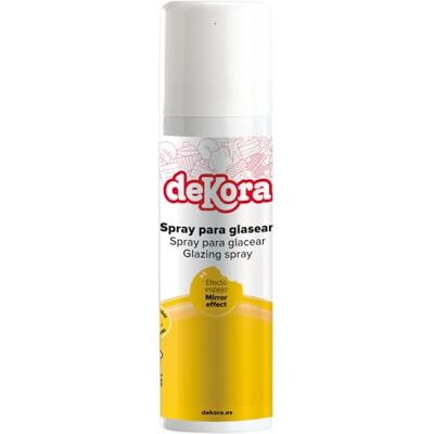dekora – Spray nappage brillant effet miroir pour entremets et mousses (surgelés), doux, ne tache pas, finition propre sans coulures, 280 g - Publicité dekora – Spray nappage brillant effet miroir pour entremets et mousses (surgelés), doux, ne tache pas, finition propre sans coulures, 280 g - Publicité