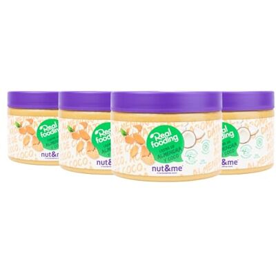 nut&me Crème de noix de coco 1 kg A base de noix de coco et d'amandes Faible teneur en glucides Sans lactose Sans gluten Coconut Pack 4 x 250 g - Publicité nut&me Crème de noix de coco 1 kg A base de noix de coco et d'amandes Faible teneur en glucides Sans lactose Sans gluten Coconut Pack 4 x 250 g - Publicité