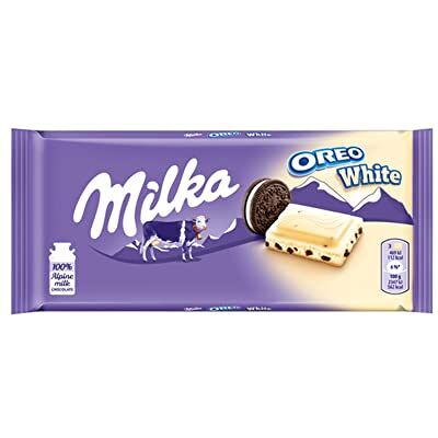 Milka Oreo Lot de 22 barres de chocolat Blanc 2200 g - Publicité Milka Oreo Lot de 22 barres de chocolat Blanc 2200 g - Publicité