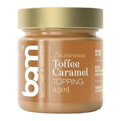 BAM Topping pour Gâteaux – Sauce Dessert à la Texture Crémeuse – Idéal pour Glaces, Crêpes, Pancakes, Fruits et Gâteaux, Toffee caramel - Publicité BAM Topping pour Gâteaux – Sauce Dessert à la Texture Crémeuse – Idéal pour Glaces, Crêpes, Pancakes, Fruits et Gâteaux, Toffee caramel - Publicité