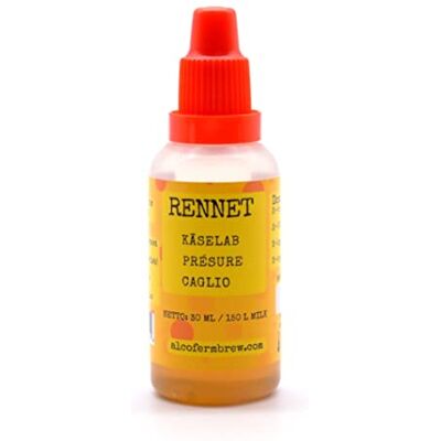 AlcoFermBrew Présure 30ml – Présure de fromage Présure de Veau, Liquide, Naturelle, Animale - Publicité AlcoFermBrew Présure 30ml – Présure de fromage Présure de Veau, Liquide, Naturelle, Animale - Publicité