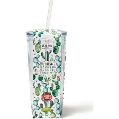 QUAI SUD Travel Mug Infusion Glacée 12 infusettes x 24 g Rooibos Citron Vert Cactus - Publicité QUAI SUD Travel Mug Infusion Glacée 12 infusettes x 24 g Rooibos Citron Vert Cactus - Publicité
