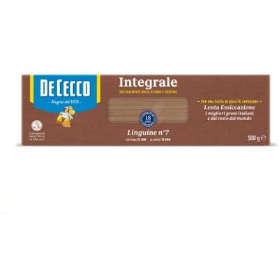 De Cecco Linguine n° 7 Integrali Lot de 3 pâtes à grains entiers 500 g - Publicité De Cecco Linguine n° 7 Integrali Lot de 3 pâtes à grains entiers 500 g - Publicité