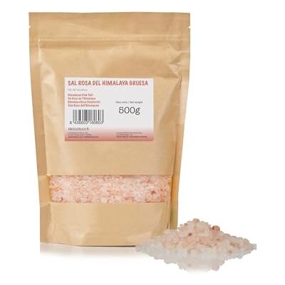 FRISAFRAN Sel Rose De l'Himalaya Gros 500g sel grain 100% naturel et non raffiné Haute teneur en minéraux Origine Pakistan GRAND sel himalaya Rose sel himalaya rose Pas D'additifs - Publicité FRISAFRAN Sel Rose De l'Himalaya Gros 500g sel grain 100% naturel et non raffiné Haute teneur en minéraux Origine Pakistan GRAND sel himalaya Rose sel himalaya rose Pas D'additifs - Publicité