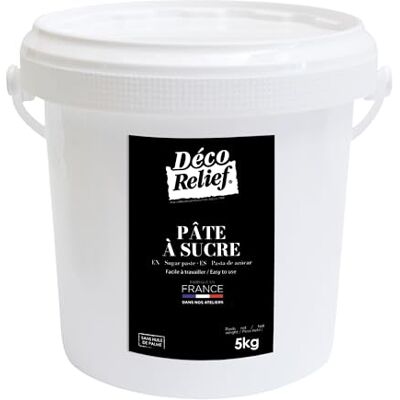 Déco Relief Pâte à Sucre Blanche 5 kg Pâte à Sucre Professionnelle pour Gâteaux, Pâtisserie Coloris Blanc Fabriquée en France - Publicité Déco Relief Pâte à Sucre Blanche 5 kg Pâte à Sucre Professionnelle pour Gâteaux, Pâtisserie Coloris Blanc Fabriquée en France - Publicité