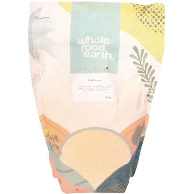 Wholefood Earth Polenta Sans OGM Végan Sans produits laitiers Sans sucre ajouté 2 kg - Publicité Wholefood Earth Polenta Sans OGM Végan Sans produits laitiers Sans sucre ajouté 2 kg - Publicité