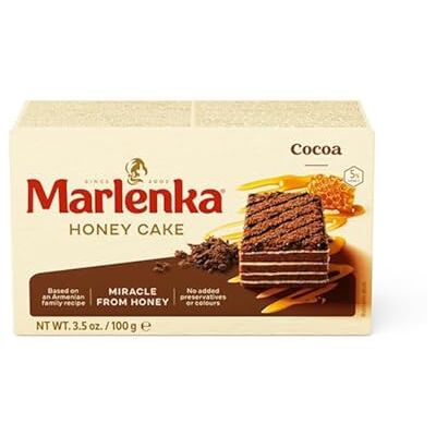 Marlenka ® Tartelettes au miel au cacao – Tarte au miel, tarte, pâtisserie (1 x 100 g) - Publicité Marlenka ® Tartelettes au miel au cacao – Tarte au miel, tarte, pâtisserie (1 x 100 g) - Publicité