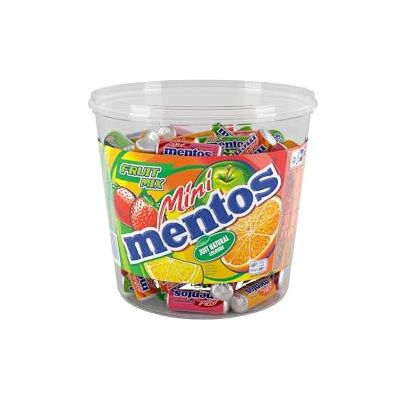 MENTOS Mini Rouleaux Fruits Tubo – 120 Mini Rouleaux aux Fruits Assortis - Publicité MENTOS Mini Rouleaux Fruits Tubo – 120 Mini Rouleaux aux Fruits Assortis - Publicité