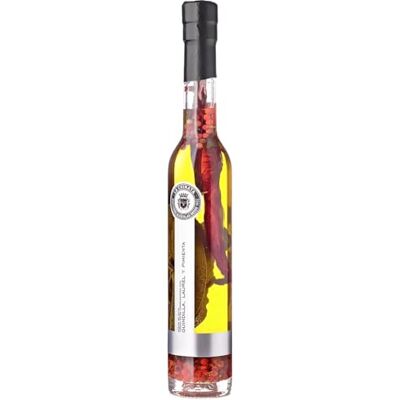 La Chinata Huile d'Olive Vierge Extra 'Piment Rouge, Laurier et Poivre' (250 ml) - Publicité La Chinata Huile d'Olive Vierge Extra 'Piment Rouge, Laurier et Poivre' (250 ml) - Publicité