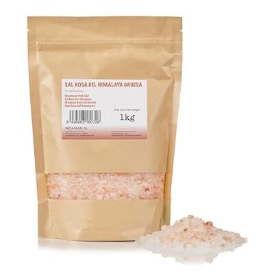 FRISAFRAN Sel Rose De l'Himalaya Gros 1kg sel grain 100% naturel et non raffiné Haute teneur en minéraux Origine Pakistan GRAND sel himalaya Rose sel himalaya rose Pas D'additifs - Publicité FRISAFRAN Sel Rose De l'Himalaya Gros 1kg sel grain 100% naturel et non raffiné Haute teneur en minéraux Origine Pakistan GRAND sel himalaya Rose sel himalaya rose Pas D'additifs - Publicité