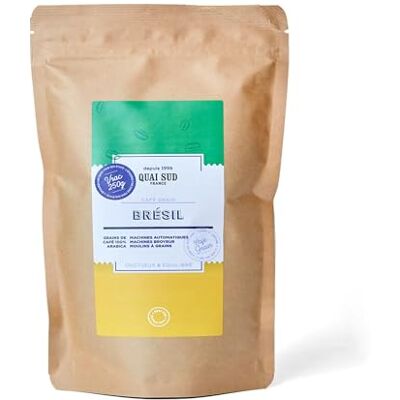 QUAI SUD Café grain Aromatisé I Brésil I 250 g - Publicité QUAI SUD Café grain Aromatisé I Brésil I 250 g - Publicité