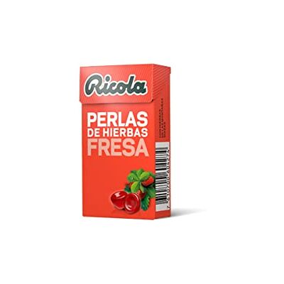 Ricola CANDY FRAISE MINT PERLES - Publicité Ricola CANDY FRAISE MINT PERLES - Publicité