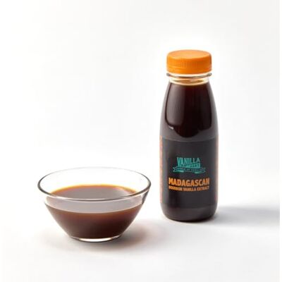 VanillaMart Vanilla Mart Extrait de vanille bourbon de Madagascar pour la cuisson, extraction à froid, force unique (1 L) - Publicité VanillaMart Vanilla Mart Extrait de vanille bourbon de Madagascar pour la cuisson, extraction à froid, force unique (1 L) - Publicité