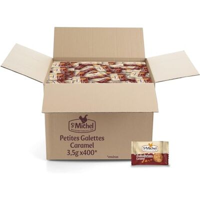 St Michel Saint-Michel Petites Galettes au Caramel Lot de 400 Sachets Individuels Idéal Pause Café - Publicité St Michel Saint-Michel Petites Galettes au Caramel Lot de 400 Sachets Individuels Idéal Pause Café - Publicité