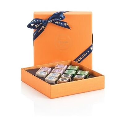 Venchi Collection Murrine Coffret Orange avec assortiment de Chocolats Cremino, 135 g aux Noisettes du Piémont IGP Sans gluten Idée cadeau - Publicité Venchi Collection Murrine Coffret Orange avec assortiment de Chocolats Cremino, 135 g aux Noisettes du Piémont IGP Sans gluten Idée cadeau - Publicité