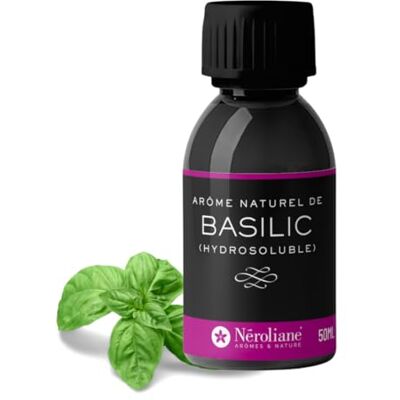 Néroliane NEROLIANE – Arôme Alimentaire Naturel Basilic 50ml – Saveur Fraîche et Herbacée – Pour Sauces, Huiles, Pâtisseries, Glaces, Cocktails – Hydrosoluble – Qualité Professionnelle – Fabriqué en France - Publicité Néroliane NEROLIANE – Arôme Alimentaire Naturel Basilic 50ml – Saveur Fraîche et Herbacée – Pour Sauces, Huiles, Pâtisseries, Glaces, Cocktails – Hydrosoluble – Qualité Professionnelle – Fabriqué en France - Publicité