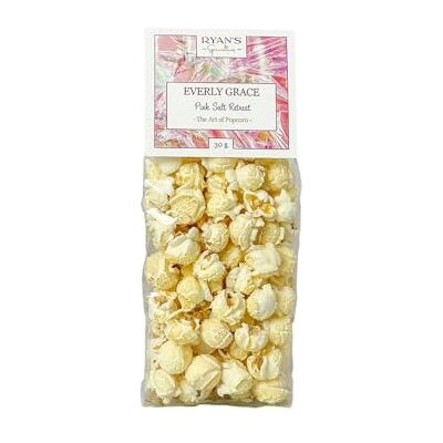 Everly Grace Popcorn – Pink Salt Retreat, 30 g – Sachets de popcorn au sel rose de cristal de notre manufacture à Augsbourg, Allemagne - Publicité Everly Grace Popcorn – Pink Salt Retreat, 30 g – Sachets de popcorn au sel rose de cristal de notre manufacture à Augsbourg, Allemagne - Publicité