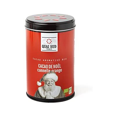 QUAI SUD Cacao de Noël (cannelle, orange) boite pop - Publicité QUAI SUD Cacao de Noël (cannelle, orange) boite pop - Publicité