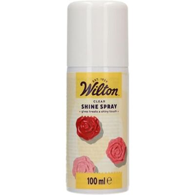 Wilton Clear Shine Spray: Spray de Brillance Alimentaire Comestible Transparent pour Gâteaux, Cupcakes, Chocolat, Pâte d’Amandes et Plus, Certifié Kasher 100 ml - Publicité Wilton Clear Shine Spray: Spray de Brillance Alimentaire Comestible Transparent pour Gâteaux, Cupcakes, Chocolat, Pâte d’Amandes et Plus, Certifié Kasher 100 ml - Publicité