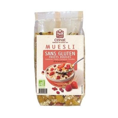 Muesli Bio Sans Gluten aux Fruits Rouges - Type de produit - Publicité Muesli Bio Sans Gluten aux Fruits Rouges - Type de produit - Publicité
