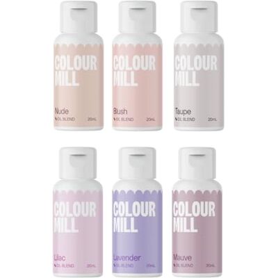 Colour Mill - Bridal 6er Set - Oil-based - 6-color set - Colorant alimentaire - Publicité Colour Mill - Bridal 6er Set - Oil-based - 6-color set - Colorant alimentaire - Publicité