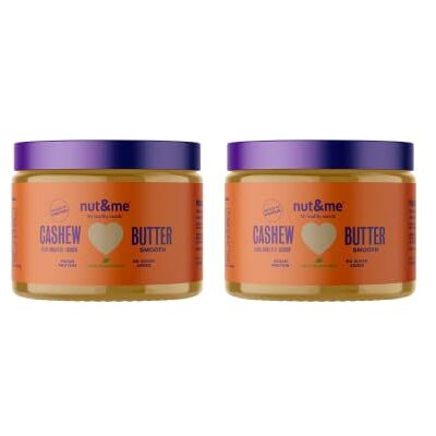 nut&me Beurre de noix de cajou 600 g Beurre fait à 100 % avec des noix de cajou torréfiées Sans sucre, sans gluten et sans additifs Pas d'huile de palme Pack 2 x 300 g - Publicité nut&me Beurre de noix de cajou 600 g Beurre fait à 100 % avec des noix de cajou torréfiées Sans sucre, sans gluten et sans additifs Pas d'huile de palme Pack 2 x 300 g - Publicité