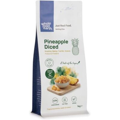Wholefood Earth Ananas Séché en Morceaux 1kg Fruits Naturels sans OGM - Publicité Wholefood Earth Ananas Séché en Morceaux 1kg Fruits Naturels sans OGM - Publicité