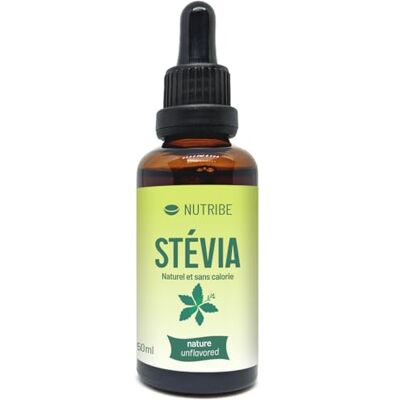 Nutribe Stevia Liquide Nature sans arôme Sans Sucre Keto Végan Pour Boissons, Fromage Blanc, Desserts - Publicité Nutribe Stevia Liquide Nature sans arôme Sans Sucre Keto Végan Pour Boissons, Fromage Blanc, Desserts - Publicité