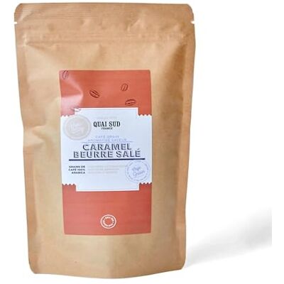 QUAI SUD Café grain Aromatisé I Caramel Beurre salé I 250 g - Publicité QUAI SUD Café grain Aromatisé I Caramel Beurre salé I 250 g - Publicité