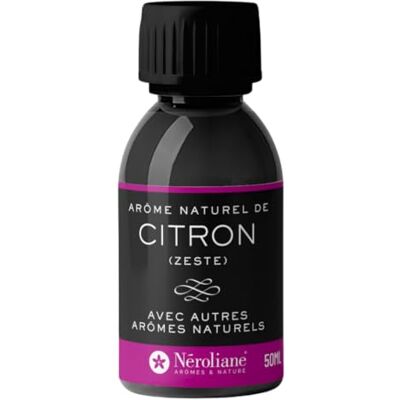 Néroliane NEROLIANE – Arôme Alimentaire Naturel Citron Zeste 50ml – Arôme Rafraîchissant et Fruité – Pâtisseries, Boissons, Marinades – Sans Alcool – Vegan – Qualité Professionnelle Fabriqué en France - Publicité Néroliane NEROLIANE – Arôme Alimentaire Naturel Citron Zeste 50ml – Arôme Rafraîchissant et Fruité – Pâtisseries, Boissons, Marinades – Sans Alcool – Vegan – Qualité Professionnelle Fabriqué en France - Publicité