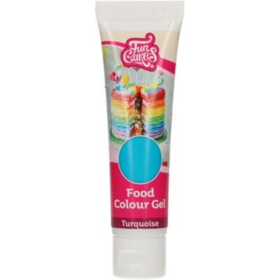 Funcakes - Colorant gel alimentar - Turquoise - Publicité Funcakes - Colorant gel alimentar - Turquoise - Publicité