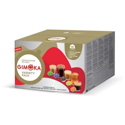 Gimoka Compatible Pour Nescafè Dolce Gusto 96 Capsules Goût ASSORTIMENT DE SOLUBLES Made In Italy 6 Paquets De 16 Capsules - Publicité Gimoka Compatible Pour Nescafè Dolce Gusto 96 Capsules Goût ASSORTIMENT DE SOLUBLES Made In Italy 6 Paquets De 16 Capsules - Publicité