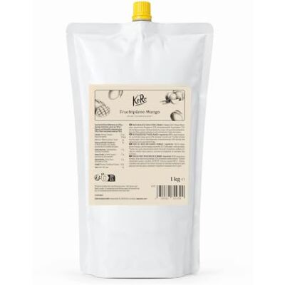 KoRo – Purée de mangues 1 kg – Sans sucre ajouté– 100 % mangue –En cuisine, pâtisserie, ou à la cuillère - Publicité KoRo – Purée de mangues 1 kg – Sans sucre ajouté– 100 % mangue –En cuisine, pâtisserie, ou à la cuillère - Publicité