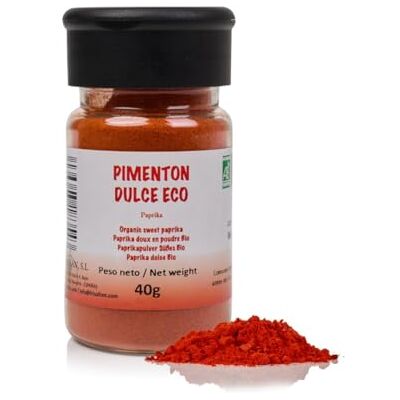 FRISAFRAN Paprika Doux en Poudre Bio 40g Épice doux assaisonnement poudre & moulu Paprika Fumé moulu doux Naturel et frais Récolté de manière durable saveur naturel - Publicité FRISAFRAN Paprika Doux en Poudre Bio 40g Épice doux assaisonnement poudre & moulu Paprika Fumé moulu doux Naturel et frais Récolté de manière durable saveur naturel - Publicité