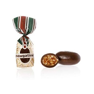 Venchi , Nougatine, Chocolats en sac de vrac, Éclats de "Noisette du Piémont IGP" caramélisée, enrobés de Chocolat Noir, 1 kg, Sans Gluten, Sans Colorants ni Conservateurs - Publicité Venchi , Nougatine, Chocolats en sac de vrac, Éclats de "Noisette du Piémont IGP" caramélisée, enrobés de Chocolat Noir, 1 kg, Sans Gluten, Sans Colorants ni Conservateurs - Publicité