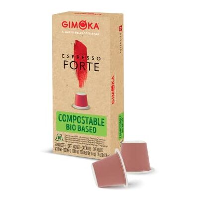 Gimoka Mélange Espresso Forte intensité 11-100 Capsules Compostable Compatibles avec les machines à café à usage domestique Nespresso* Produit en Italie (lot de 10 x 10) - Publicité Gimoka Mélange Espresso Forte intensité 11-100 Capsules Compostable Compatibles avec les machines à café à usage domestique Nespresso* Produit en Italie (lot de 10 x 10) - Publicité