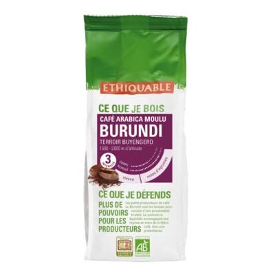 ETHIQUABLE Café Arabica MOULU Burundi bio & équitable - Publicité ETHIQUABLE Café Arabica MOULU Burundi bio & équitable - Publicité