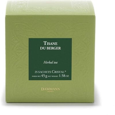 Dammann Frères Tisane du Berger Tisane sans caféine Verveine, tilleul, menthe poivrée, fleur d'oranger, citronnelle sans - Publicité Dammann Frères Tisane du Berger Tisane sans caféine Verveine, tilleul, menthe poivrée, fleur d'oranger, citronnelle sans - Publicité